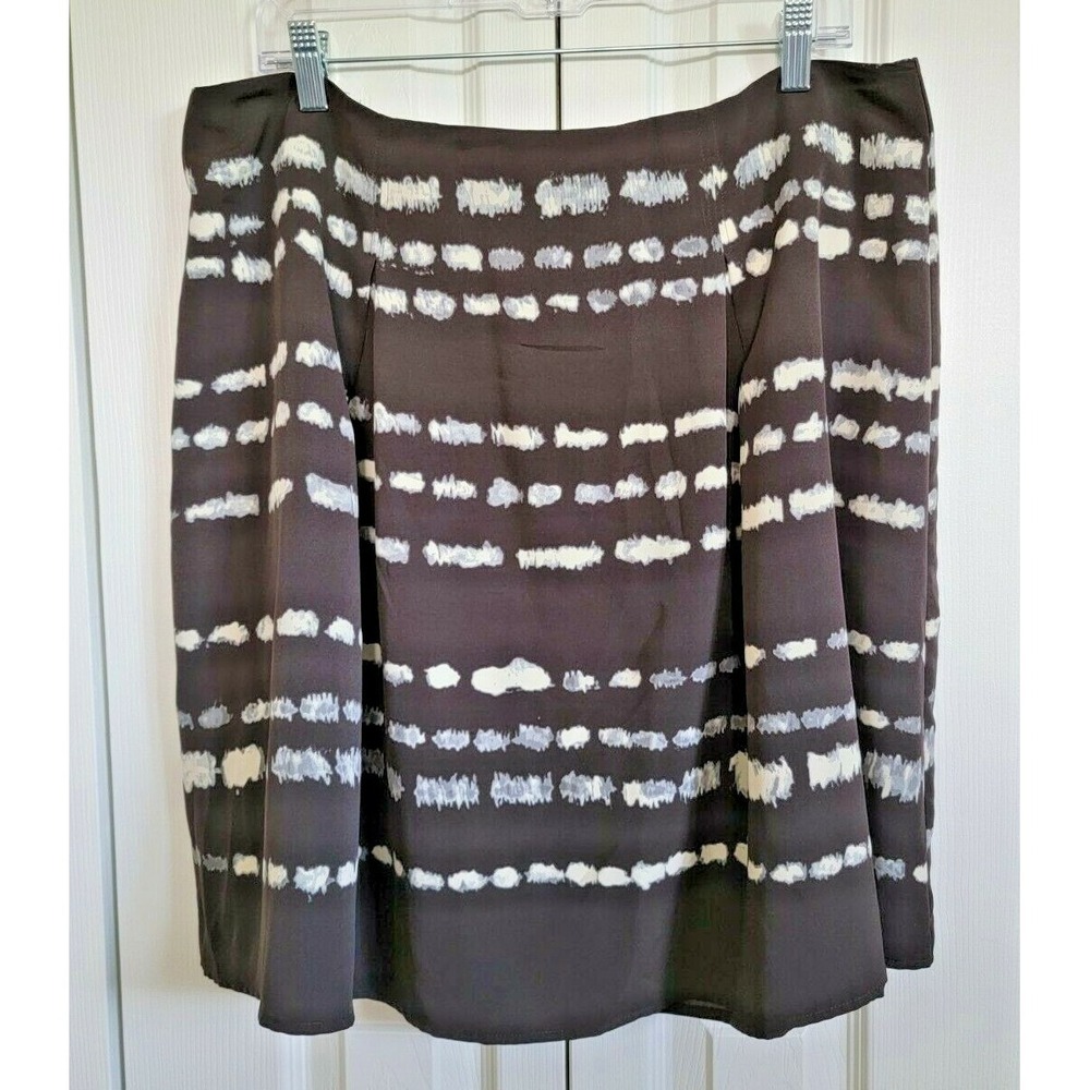 Vera Wang 16 Brown Beige A Line‎ Flirty Skirt Simply Vera NWT